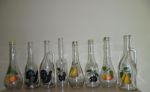 Brúsenie ornamentov na fľaše