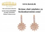 Zlaté náušnice KORAI za bezkonkurenčnú cenu