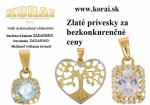 Zlaté prívesky od KORAI