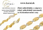 Náhrdelníky a súpravy zo žltého zlata Korai