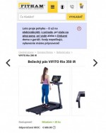 Predám bežecký pás Vifito Rio NOVÉ 